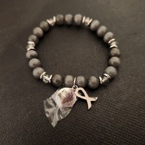 Kinsley Armelle Gray Beaded Bracelet
